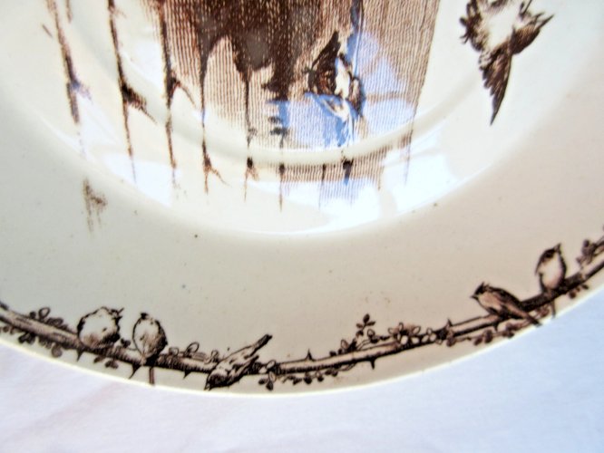 Soucoupe pour tasse à café pour réassortiment, Oiseaux en vol, Choisy le Roi