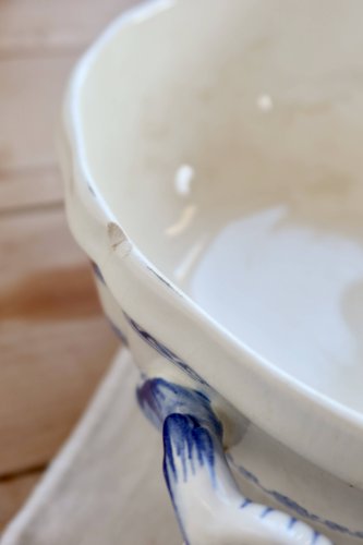 Soupière ancienne en faïence de Gien – Modèle Royal