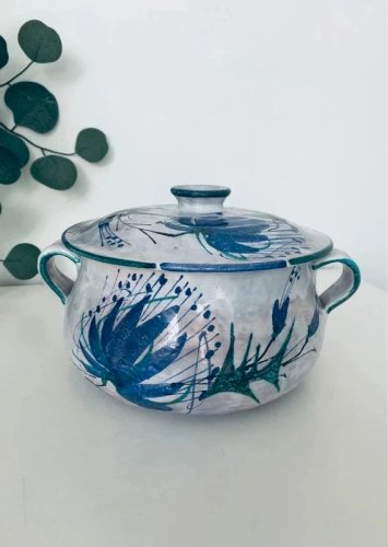 Soupière Artisanale Le Brescon - Décor Chardons - Vintage 60/70