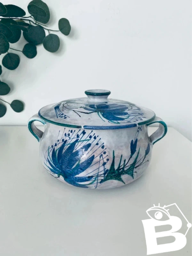 Soupière Artisanale Le Brescon - Décor Chardons - Vintage 60/70