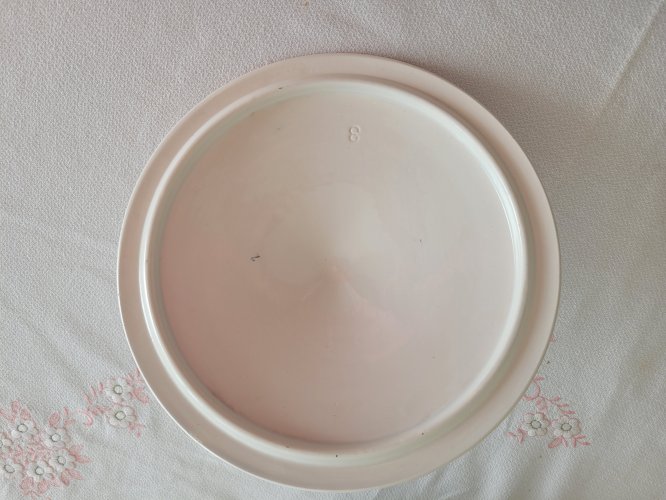 Soupière avec couvercle vintage de Digoin Sarreguemines décor floral