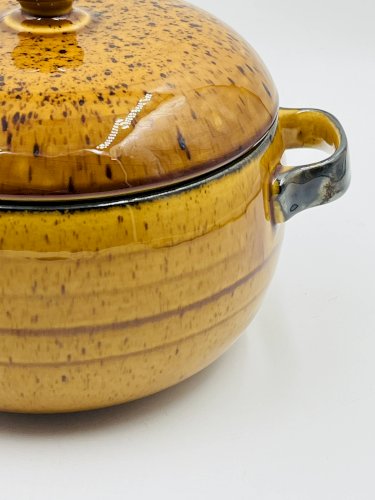 Soupière Boch La Louvière décor Palma céramique vintage
