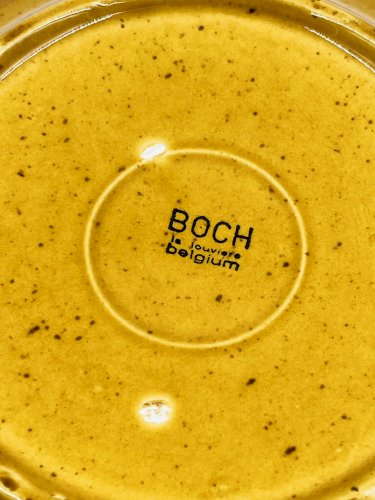 Soupière Boch La Louvière décor Palma céramique vintage
