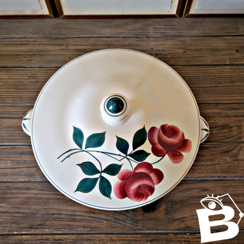 Soupière Choisy Le Roi HBC modèle Vernon motif de roses avant 1920