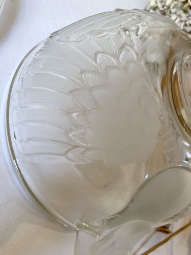 Soupière en cristal Walther Glas Germany, forme de cygne