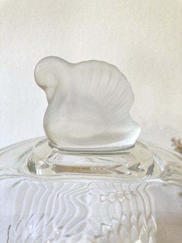 Soupière en cristal Walther Glas Germany, forme de cygne