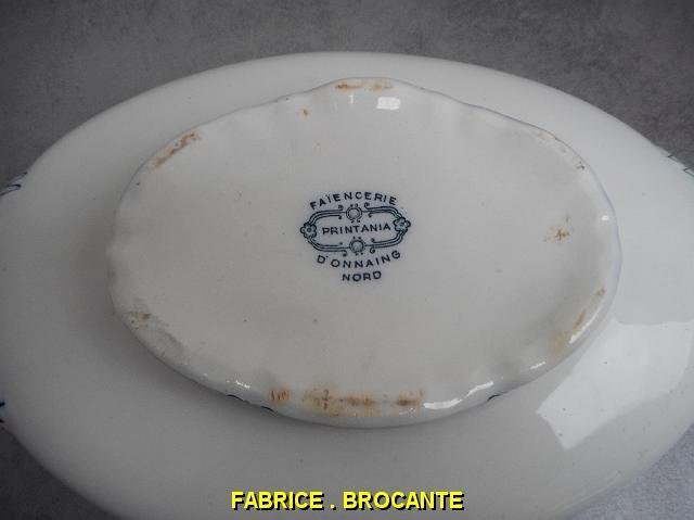 SOUPIERE EN FAIENCE PRINTANIA D'ONNAING