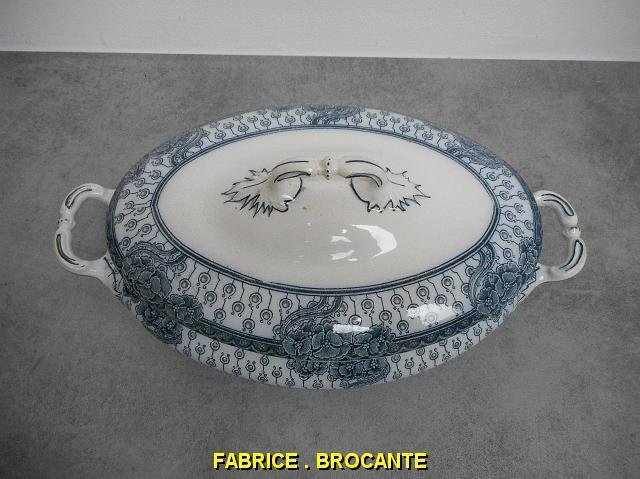 SOUPIERE EN FAIENCE PRINTANIA D'ONNAING