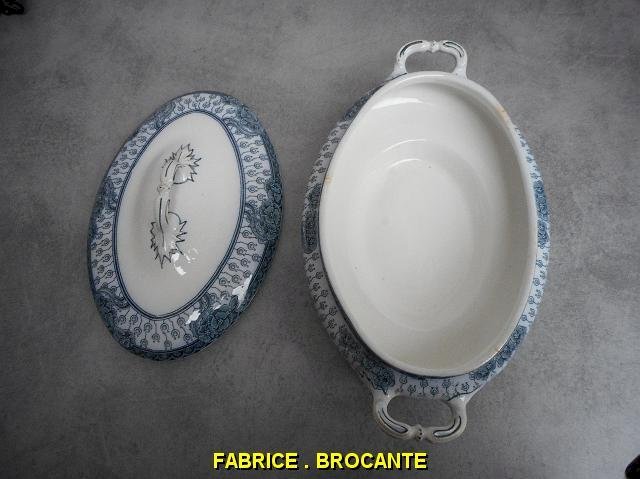 SOUPIERE EN FAIENCE PRINTANIA D'ONNAING