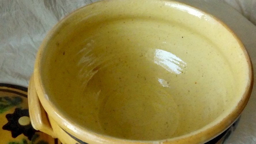 SOUPIERE EN GRES POTERIE DE SOUFFLENHEIM ALSACE*