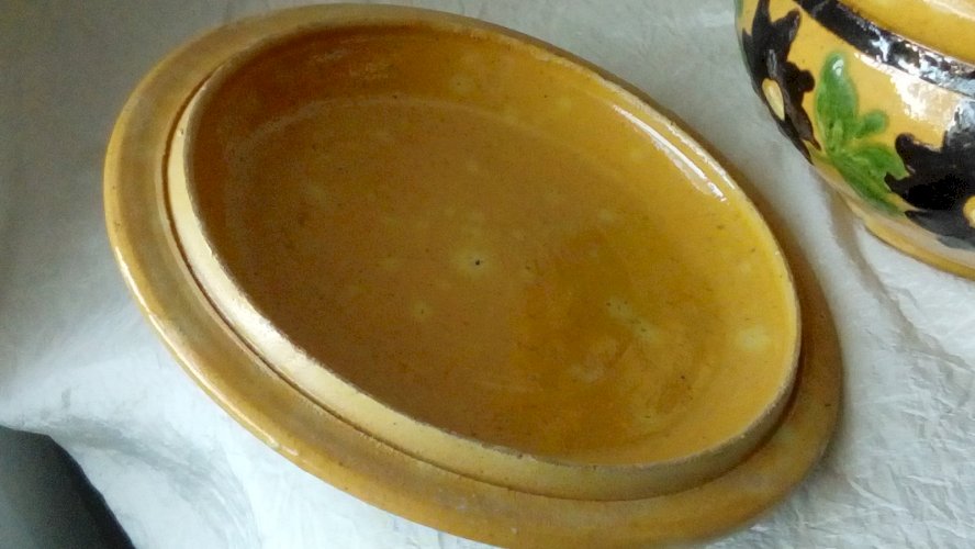 SOUPIERE EN GRES POTERIE DE SOUFFLENHEIM ALSACE*