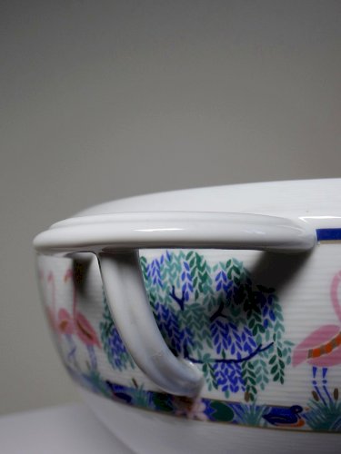 Soupière en porcelaine fine de Limoges Bernardaud Borel 1986 limité