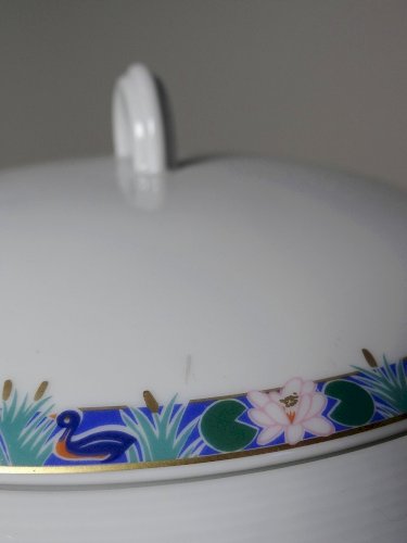 Soupière en porcelaine fine de Limoges Bernardaud Borel 1986 limité