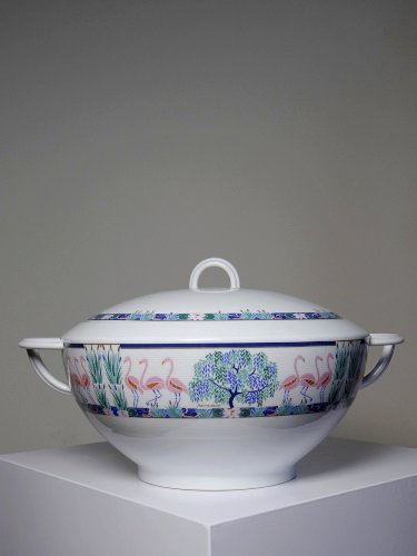 Soupière en porcelaine fine de Limoges Bernardaud Borel 1986 limité