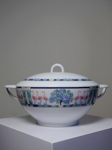 Soupière en porcelaine fine de Limoges Bernardaud Borel 1986 limité
