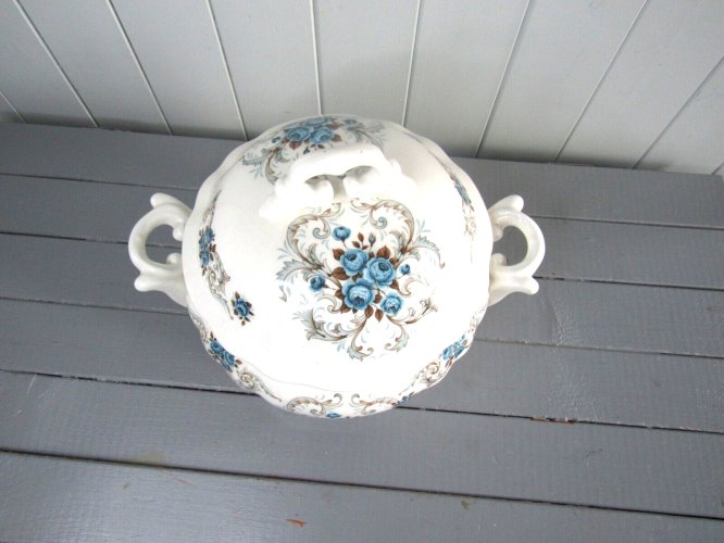 Soupière faïence modèle Sévigné Orchies Moulin des Loups France