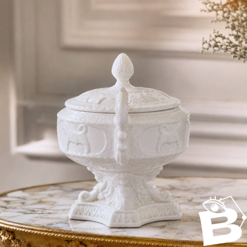 Soupière italienne dapparat st Capodimonte en porcelaine