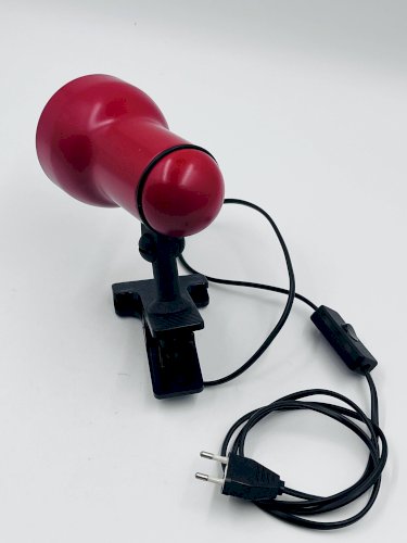 Spot orientable vintage à pince, production européenne, années 1980