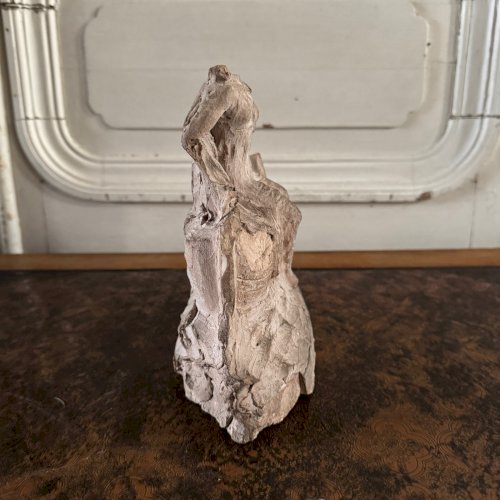 Statue à l'Antique femme drapée en terre cuite par Charles Filleul M3551