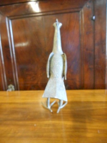 STATUE ANIMALIER OISEAU EN BRONZE AFRICAIN