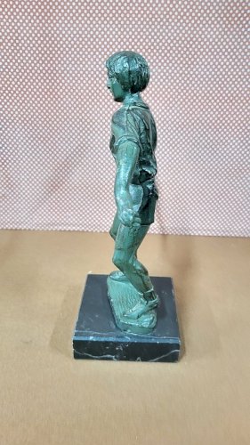 STATUE D'UN TENNISMAN EN BRONZE SIGNE SIMAR