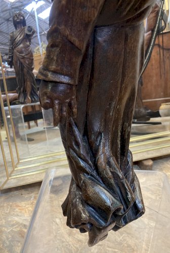 Statue d'une sainte - bois - XVIIIe 