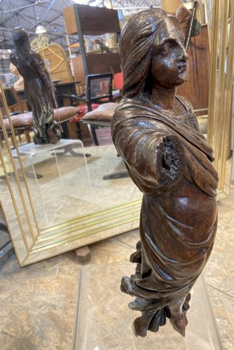 Statue d'une sainte - bois - XVIIIe 