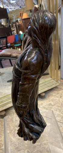 Statue d'une sainte - bois - XVIIIe 