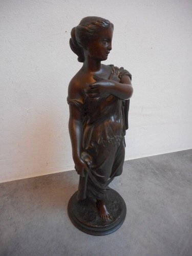 STATUE EN BRONZE A PATINE BRUNE DU XIX ème SIECLE