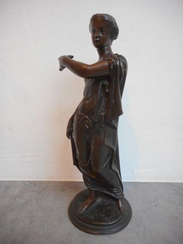 STATUE EN BRONZE A PATINE BRUNE DU XIX ème SIECLE