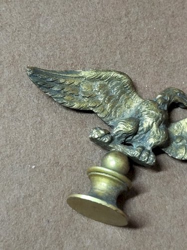 STATUE EN BRONZE AIGLE SUR SON SOCLE