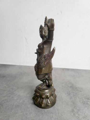 STATUE EN BRONZE DANSEUSE CAMBODGIENNE N°2