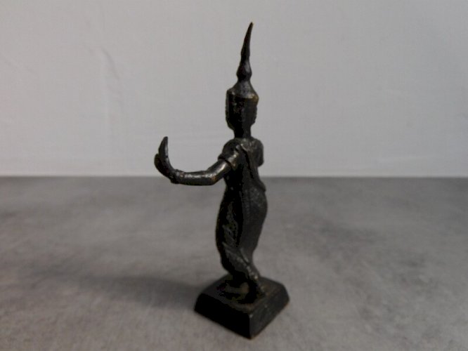 STATUE EN BRONZE DANSEUSE THAILANDAISE N° 12