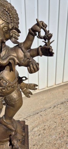 STATUE EN BRONZE DE GANESH REF FRAN