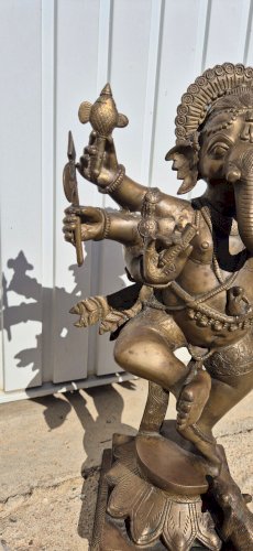 STATUE EN BRONZE DE GANESH REF FRAN