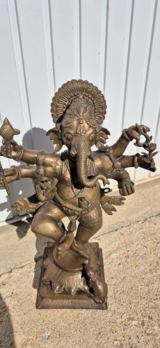 STATUE EN BRONZE DE GANESH REF FRAN