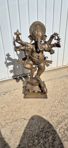 STATUE EN BRONZE DE GANESH REF FRAN