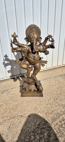 STATUE EN BRONZE DE GANESH REF FRAN