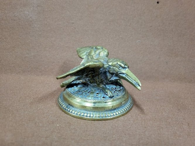 STATUE EN BRONZE OISEAU SIGNEE FILERIA