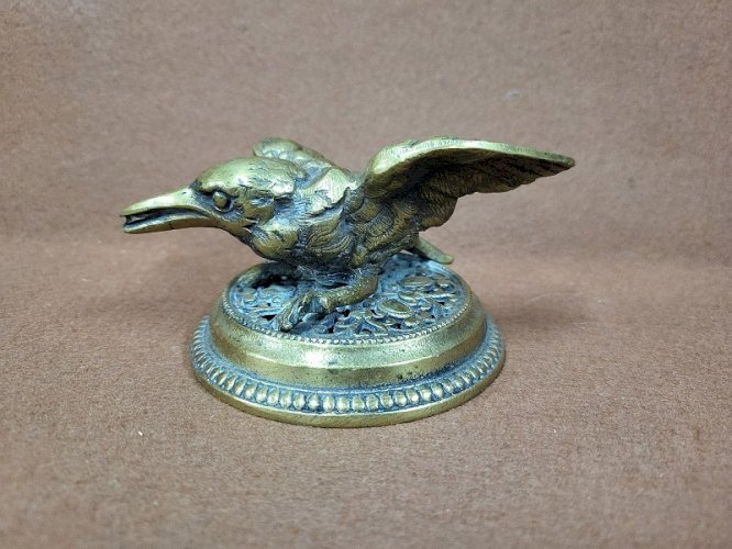 STATUE EN BRONZE OISEAU SIGNEE FILERIA
