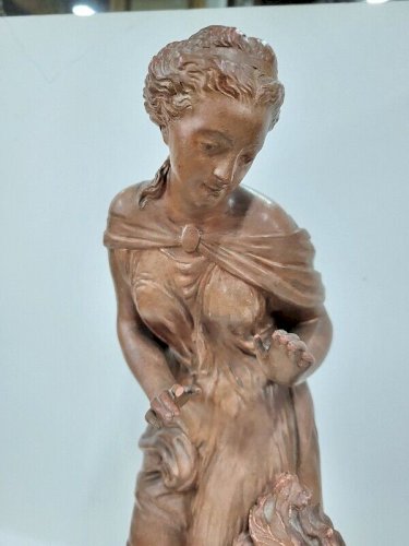 STATUE EN TERRE CUITE SIGNEE DE CHARLES BAURY 1827-1877