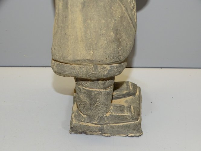 -STATUE GUERRIER DE LA MURAILLE DE CHINE TERRE CUITE XIAN 35 cm COLLECTION   D