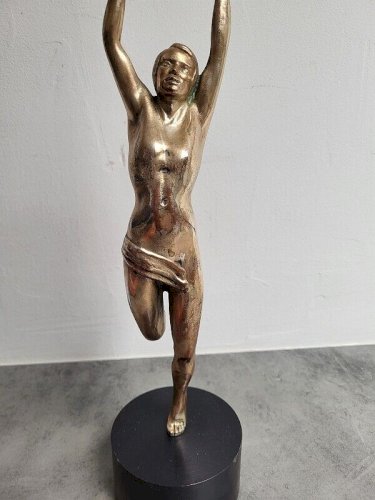 STATUE PUBLICITAIRE RICARD ART DECO EN BRONZE