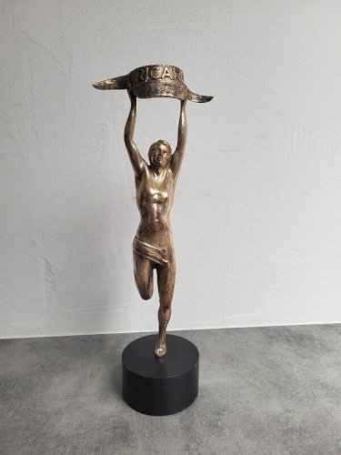 STATUE PUBLICITAIRE RICARD ART DECO EN BRONZE