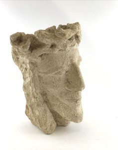 Statue Head of Christ in limestone from Lorraine or Champagne, 16th century