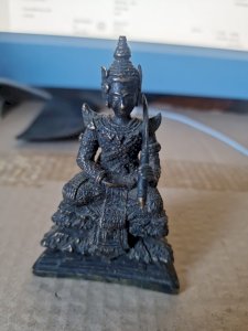 Statue thailande Bronze. 11 Cm