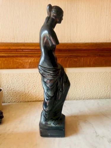 Statue Vénus de Milo en terre cuite vintage 41cm