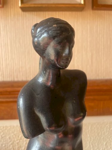 Statue Vénus de Milo en terre cuite vintage 41cm