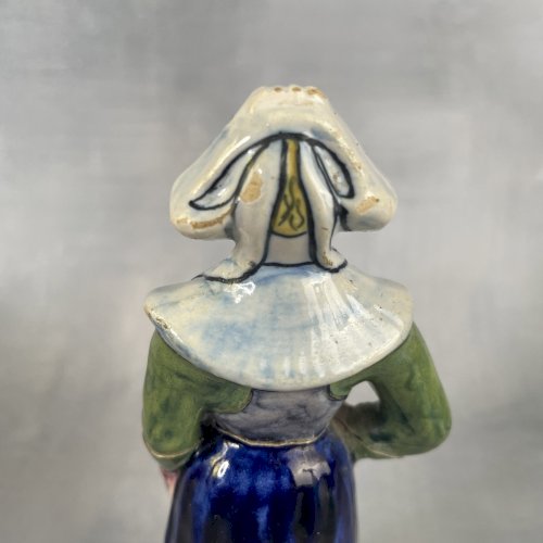 Statuette ancienne faience bretonne NAÏK à restaurer Henriot Quimper non marqué
