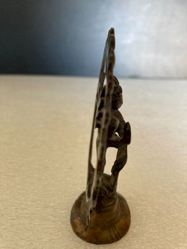 statuette en bronze  SHIVA déesse divinité Indouisme porte bonheur